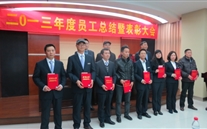 滤油机公司召开2013年度总结暨先进表扬大会