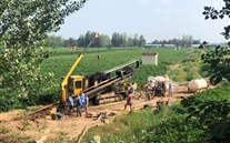 金乡高压长输管线乐成穿越万福河