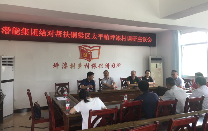 2020年7月集团向导带队到坪漆村开展结对帮扶事情调研